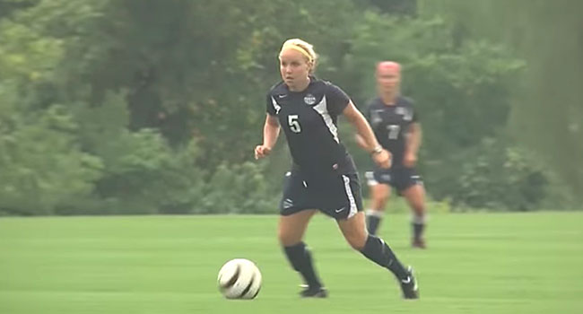 Holly plays soccer in spite of her Crohn's disease